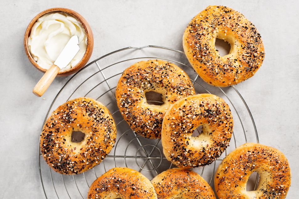 cottage cheese bagels